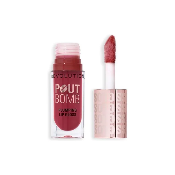 Revolution Beauty Pout Bomb Plumping Lip Gloss High-Shine for Glossy Fuller
