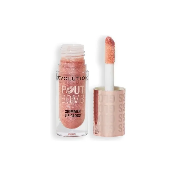 Revolution Pout Bomb Shimmer Gloss High-Shine Lip Gloss for Glossy Finish