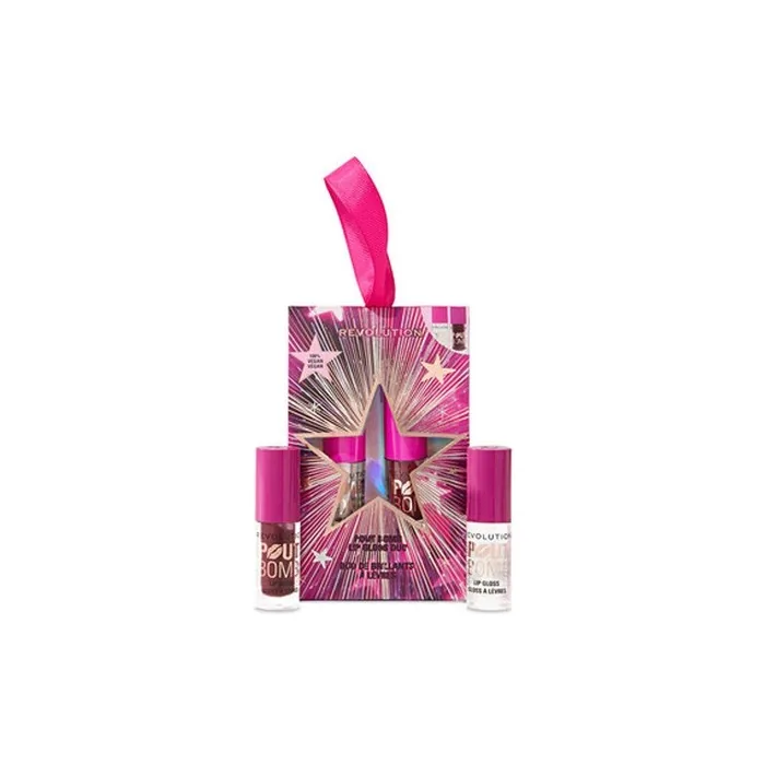 Revolution Makeup Pout Bomb Volumizing Lip Gloss 2-Pack