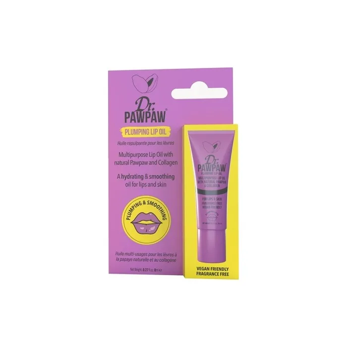 Dr.PAWPAW Plumping Lip Oil with Natural Pawpaw for Visibly Plumped, Glossy, Irresistible Lips 8ml