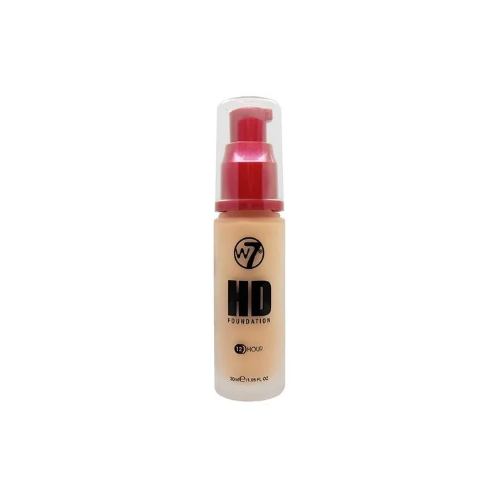 W7 HD Foundation Oil-Free Liquid Foundation for Poreless Matte Medium Coverage 30ml Early Tan