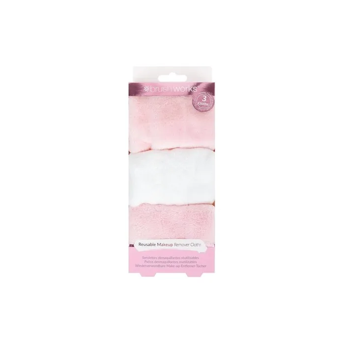 Brushworks Makeup Remover Cloths - Pack of 3
