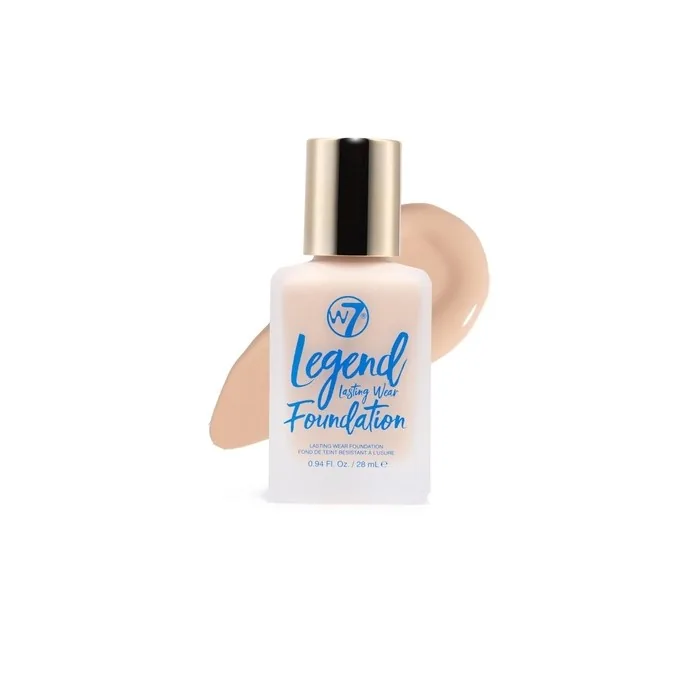 W7 Legend Foundation Creamy Liquid Foundation For Poreless Semimatte Medium Coverage 28ml Buff