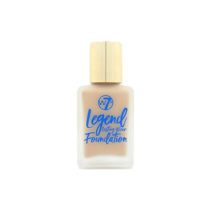 W7 Legend Creamy Liquid Foundation for Poreless Semi-Matte Medium Coverage 28ml Fresh Beige
