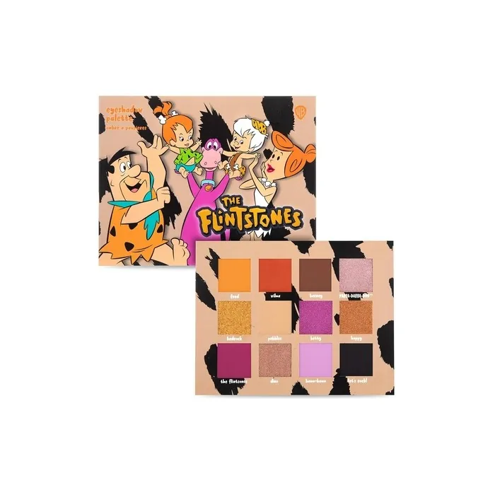 MAD BEAUTY The Flintstones Twelve Shade Palette Warm Golden Shimmering Tones Self-Care and Cosmetic Gift