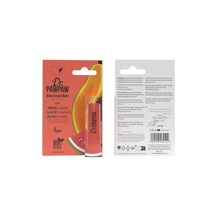 Dr. Pawpaw Watermelon Balm Multi-Purpose Hydration for Lips, Skin, Hair & Nails
