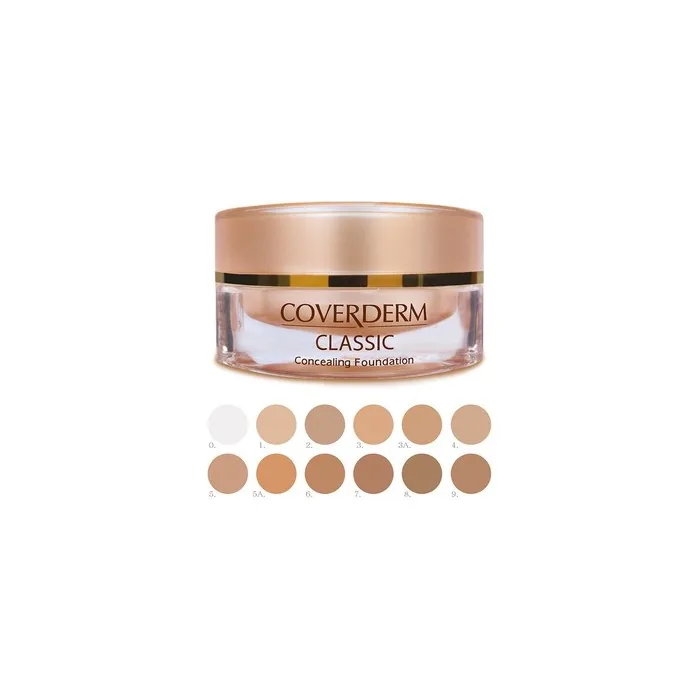 Coverderm Classic Waterproof Concealing Foundation SPF 30 - Choose Shade