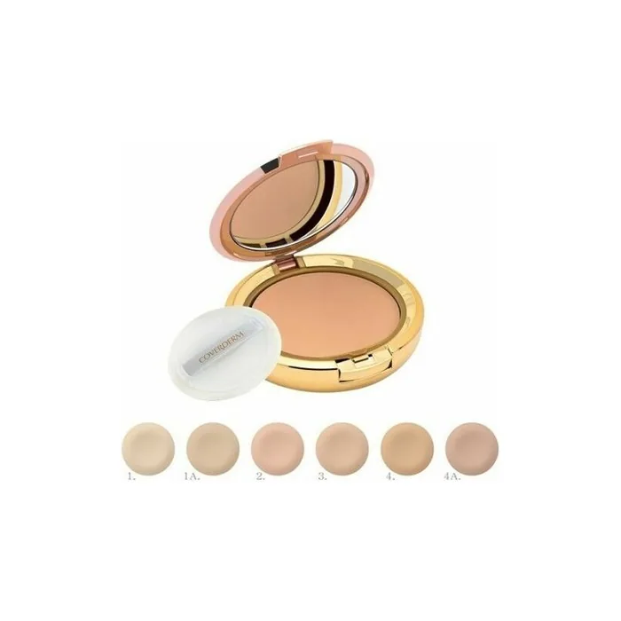 Coverderm Compact Powder Waterproof Noncomedogenic Hypoallergenic 10g