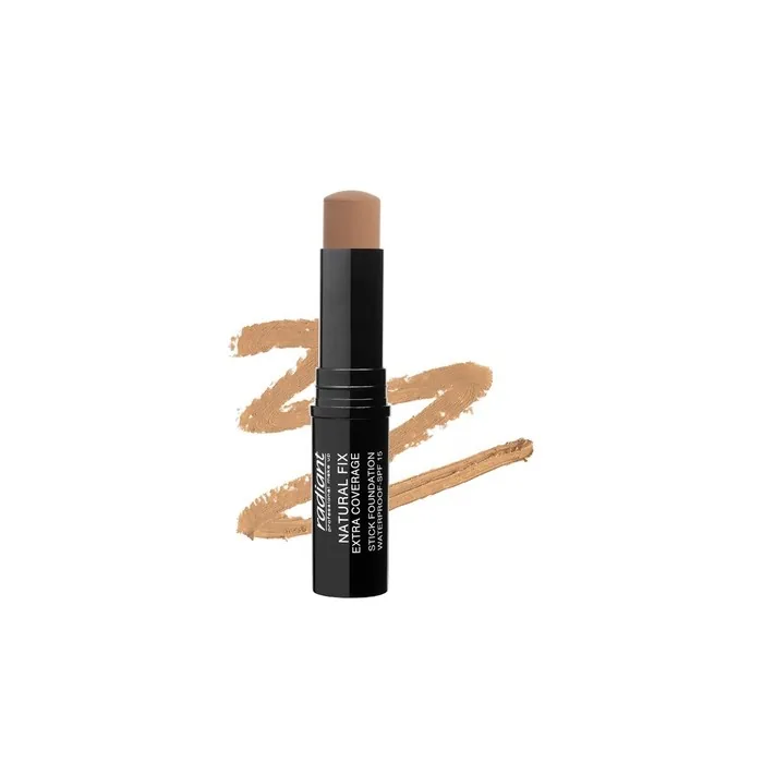 Radiant Professional Natural Fix Extra Coverage Stick Foundation Spf 15 Paraben & Oil Free Matte Finish 85g Peanut 04