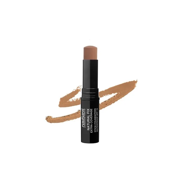Radiant Professional Natural Fix Extra Coverage Stick Foundation Spf 15 Paraben & Oil Free Matte Finish 85g Tawny 03 Ounce