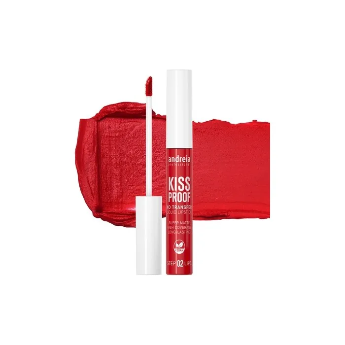 Andreia Professional Lips No Transfer Kiss Proof Lipstick 02 Seductive Red