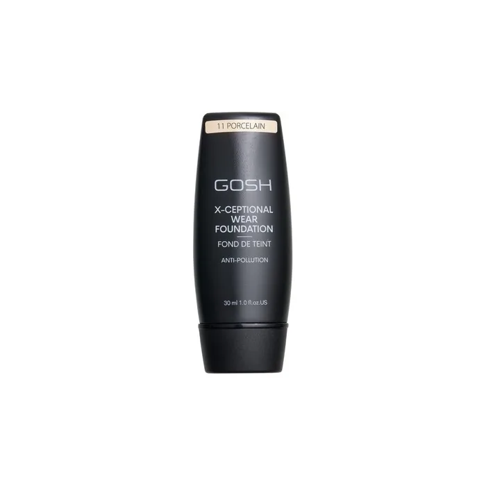 Gosh X-Ceptional Wear Foundation Long Lasting Makeup - 11 Porcelain, 30ml