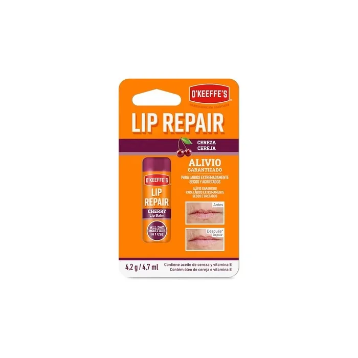 O'Keeffe's Lip Repair Cherry Repairing Lip Balm for Dry Lips