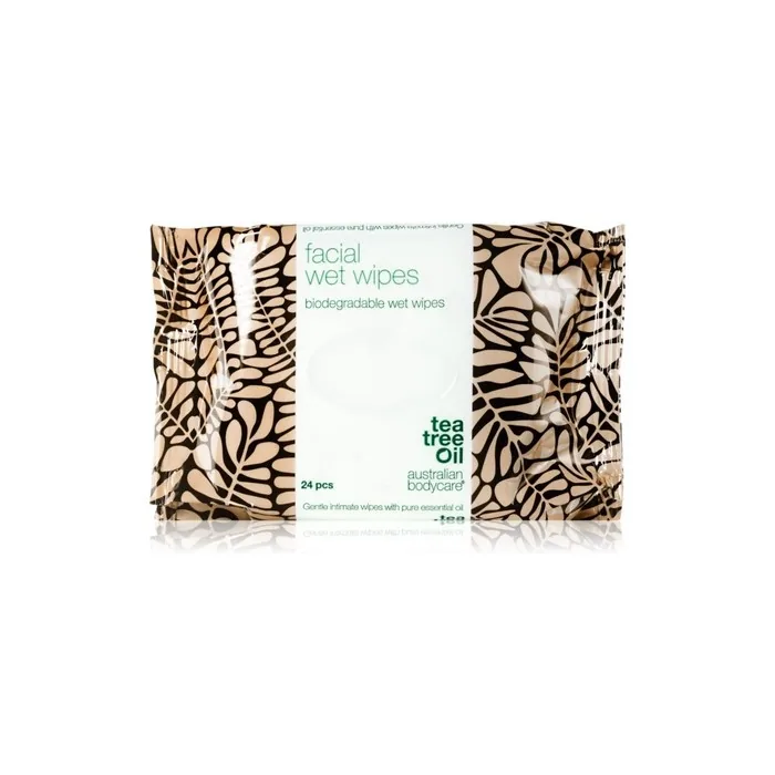 Australian Bodycare Tea Tree Oil Facial Cleansing And Makeup Remover Wipes 24 Wipes