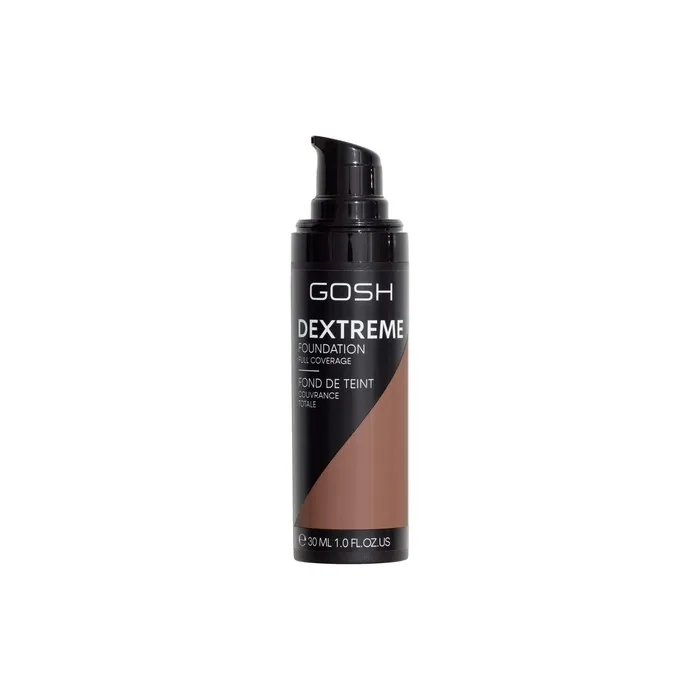 GOSH Dextreme Full Coverage Foundation 30ml - Vegan Face Makeup with High Coverage - 008 Golden