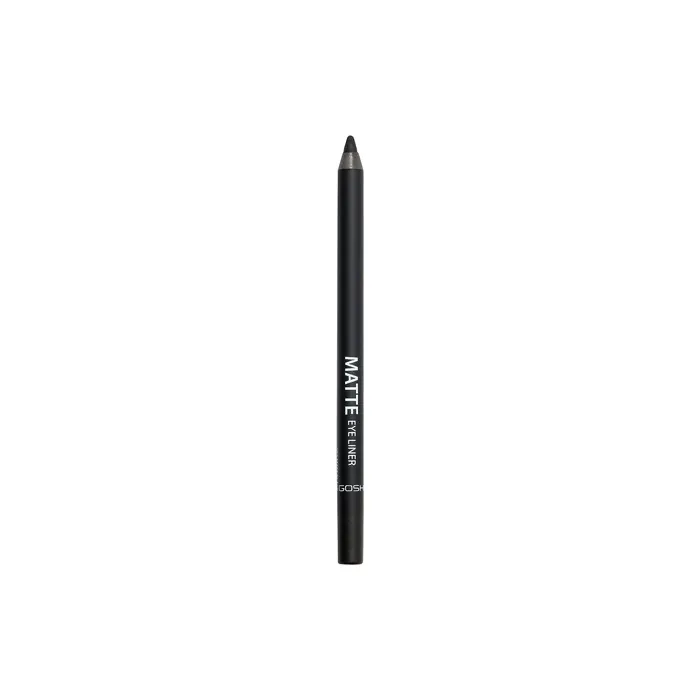 Gosh Matte Eyeliner in Intense Black Creamy Soft Texture High Coverage Ideal for Smokey Eyes Perfect for Mascara Vegan and Fragrance