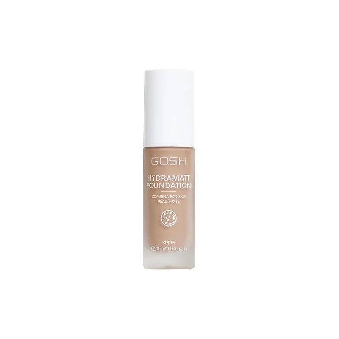 GOSH Foundation with SPF 15 for Light and Dark Skin Vegan Mattifying Makeup for Dry, Sensitive and Oily Skin - 012N
