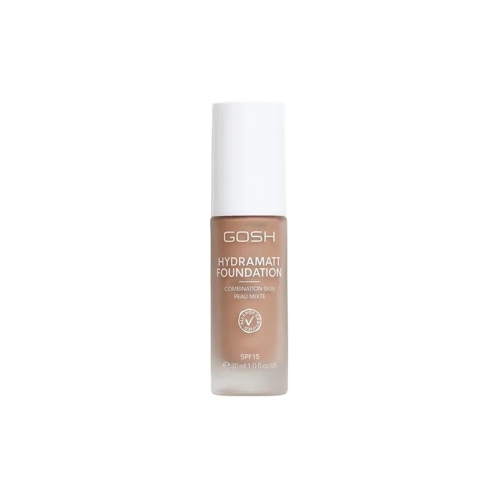 GOSH Foundation with SPF 15 for Light and Dark Skin Vegan Mattifying Makeup for Dry, Sensitive and Oily Skin - 012R