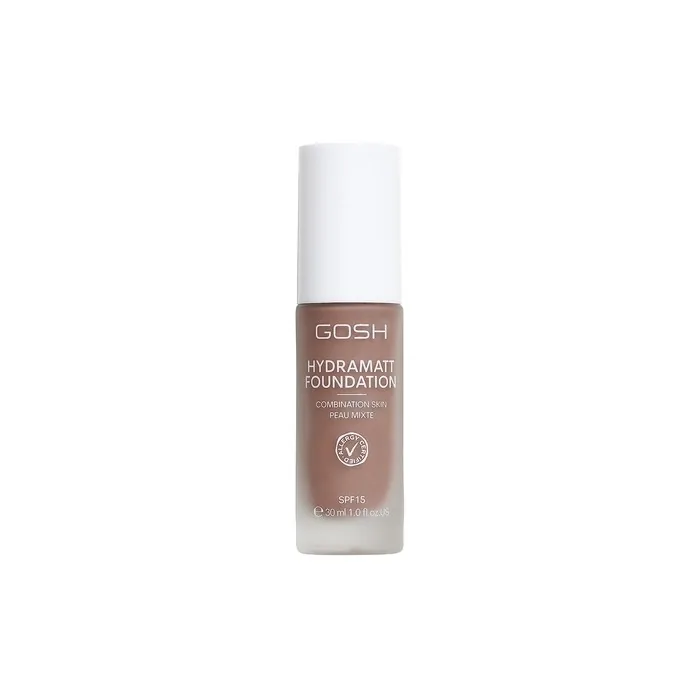 GOSH Foundation with SPF 15 for Light and Dark Skin Vegan Mattifying Makeup for Dry, Sensitive and Oily Skin - 018N