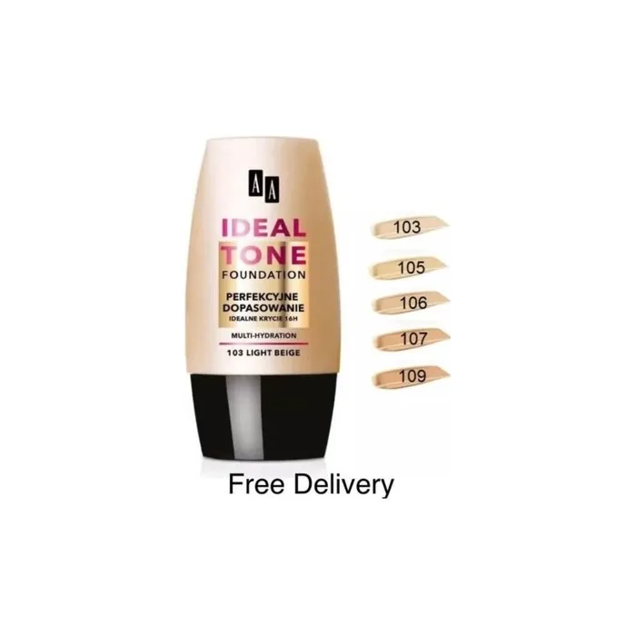 Aa Oceanic Ideal Tone Foundation Perfect Match 16h Ideal Cover and Multi-Hydration