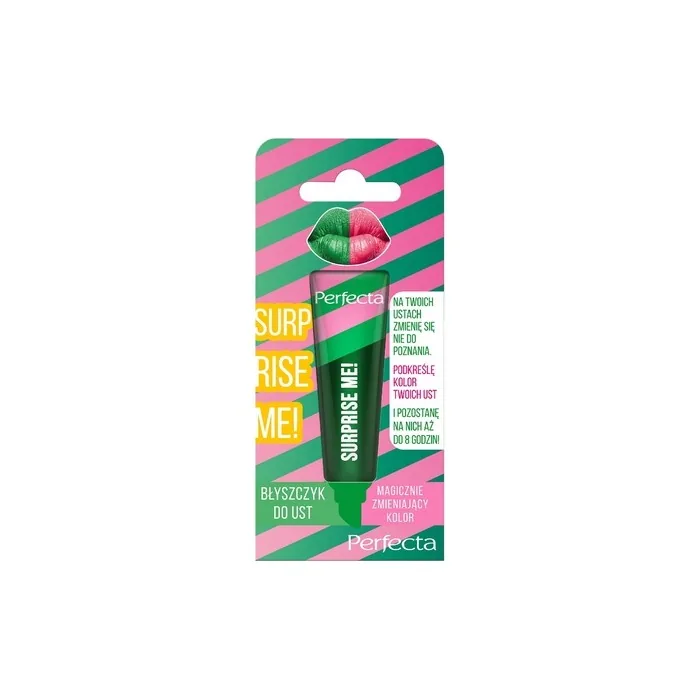 Perfecta Surprise Me! Magic Color Changing Lip Gloss Green 10g