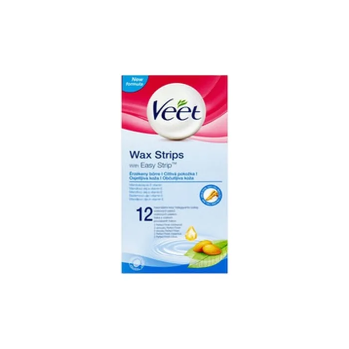 Veet Cold Wax Strips For Sensitive Skin 12 Pieces