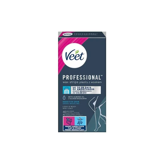 Veet Professional Cold Wax Strips For Sensitive Skin 40 Pieces