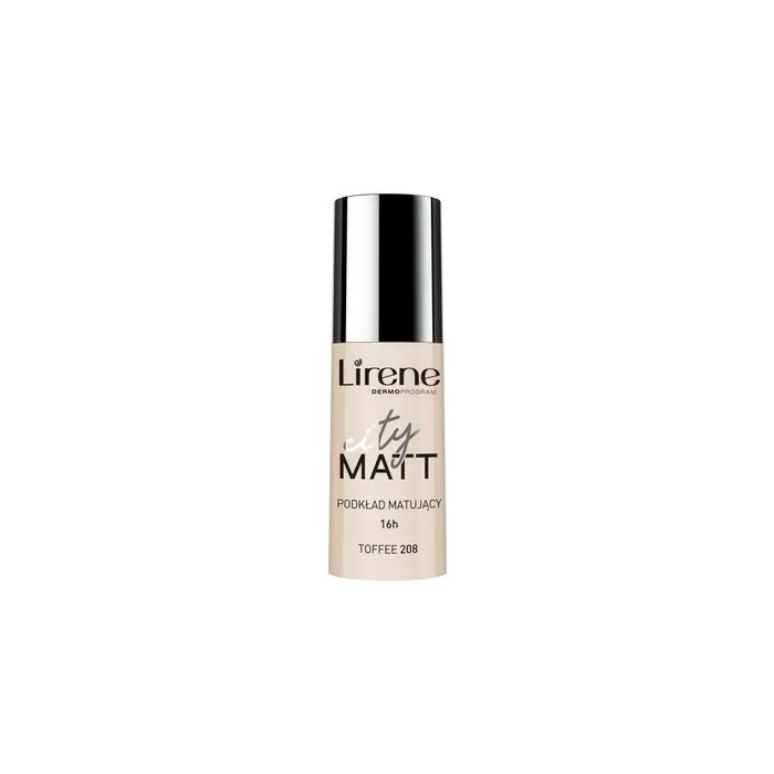 Lirene City Matt Mattifying And Smoothing Foundation For Face 208 Toffee 30ml