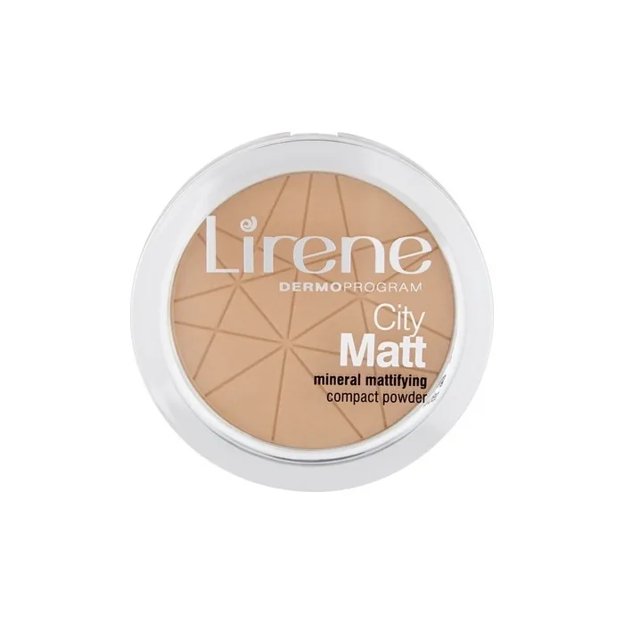 Lirene City Matt Mineral Mattifying Compact Powder - Beige 03, 9g