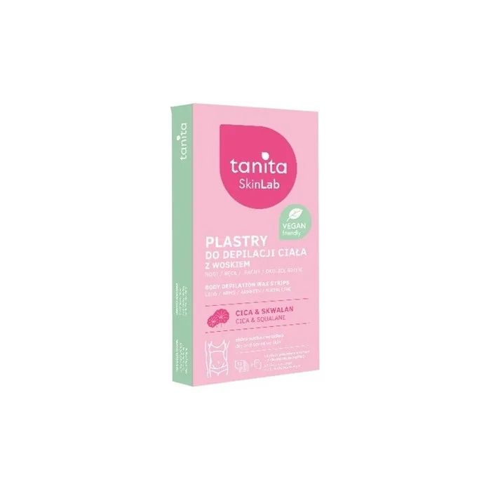 Miraculum Tanita Skin Lab Wax Strips For Body Hair Removal Cica & Squalane For Dry And Sensitive Skin