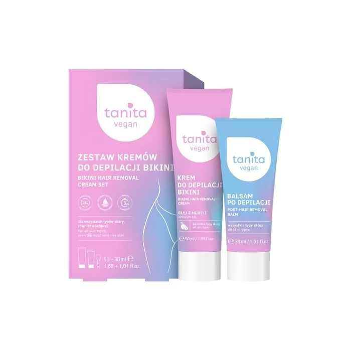 Miraculum Tanita Bikini Hair Removal Cream Set Hair Removal Cream 50ml Posthair Removal Balm 30ml