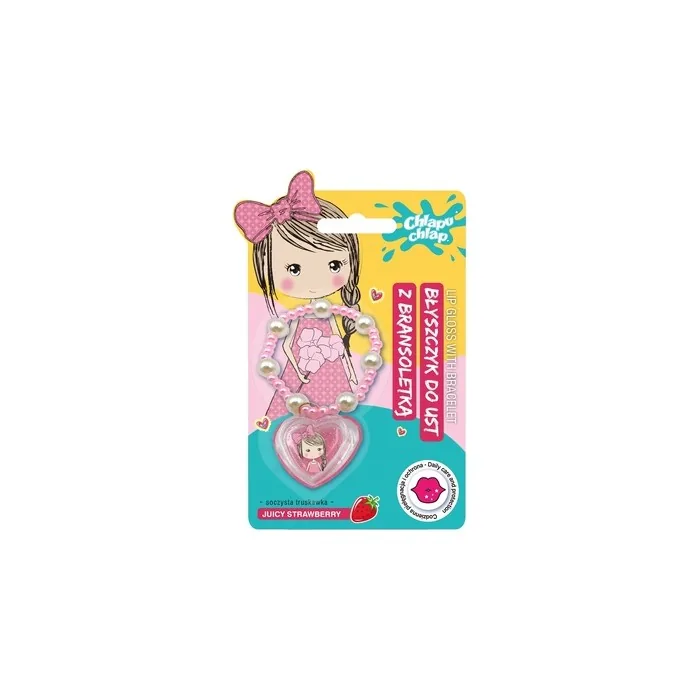 Chlapu Chlap Lip Gloss With Bracelet Juicy Strawberry