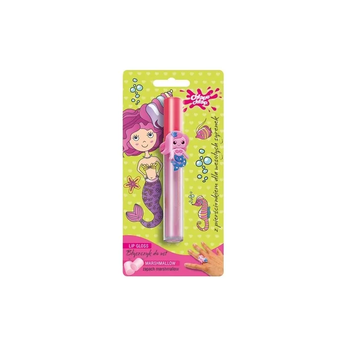 Chlapu Chlap Lip Gloss With Ring Marshmallow Flavor 1 Piece