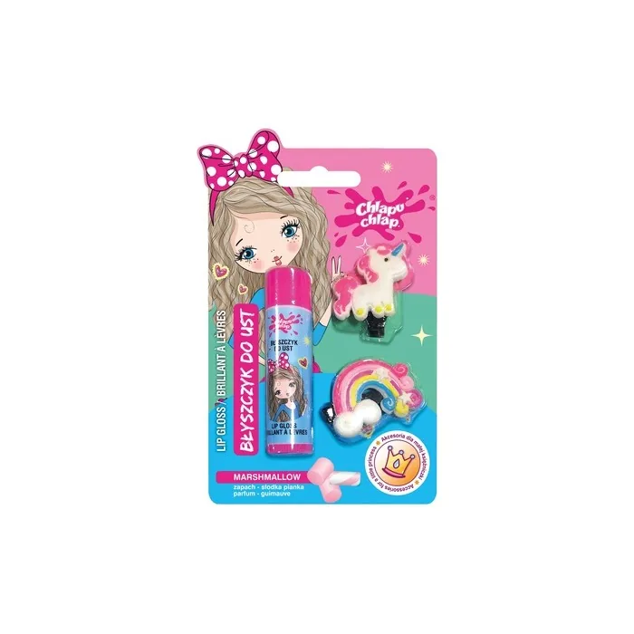 Chlapu Chlap Lip Gloss Hair Clips Sweet Foam 1 Pack