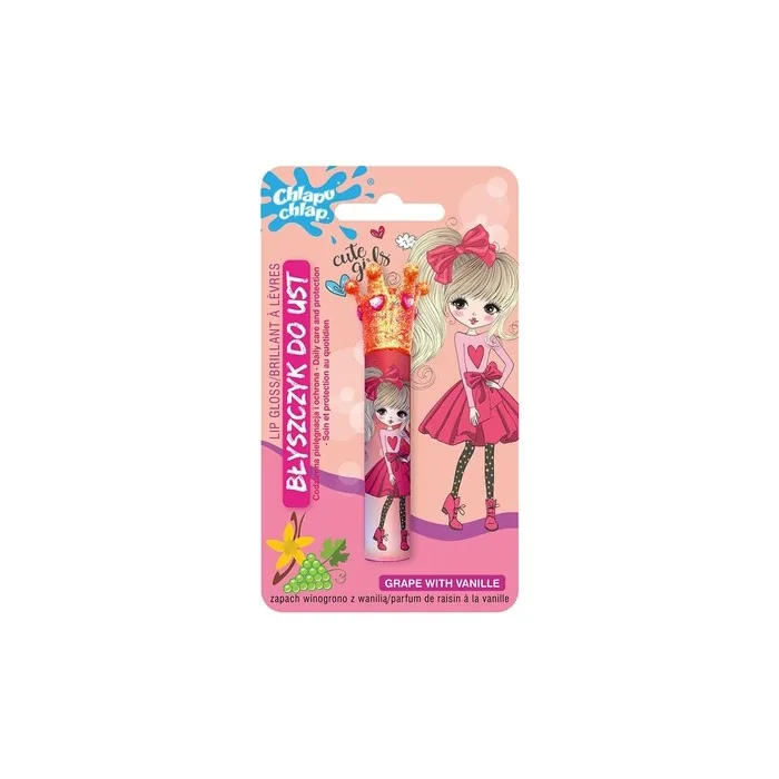 Chlapu Chlap Lip Gloss With Crown Grape And Vanilla 18 Ml