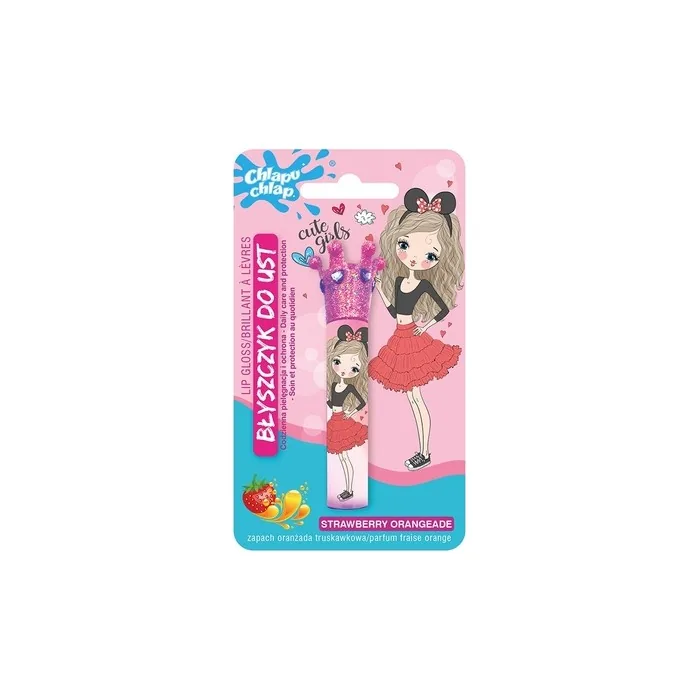 Chlapu Chlap Lip Gloss With Crown Strawberry Orangeade 18 Ml