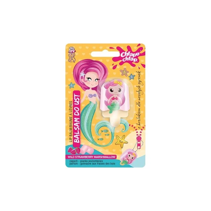 Chlapu Chlap Lip Gloss Mermaid Strawberry Foam 1 Piece