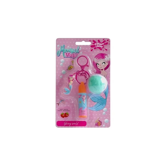Chlapu Chlap Lip Gloss With Keychain Mermaid Magic Strawberry