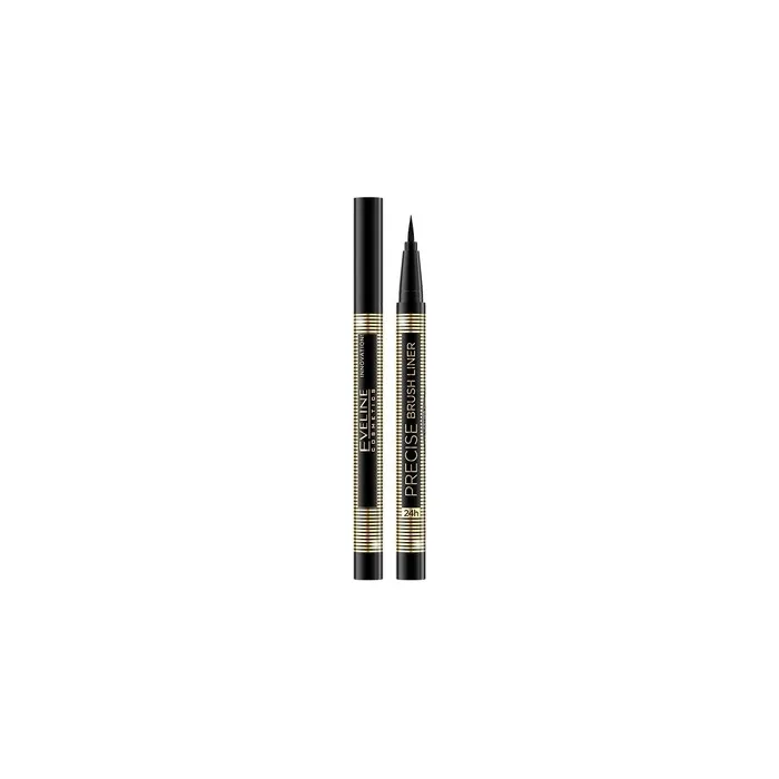 Precise Brush Liner - Long-lasting 24-Hour Eyeliner with Easy-to-Use Brush Tip, Deep Black