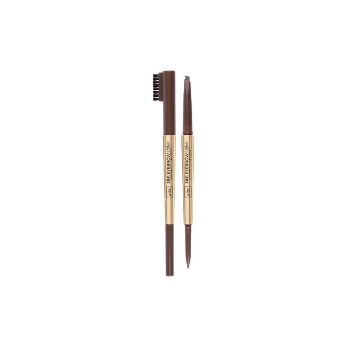 Wibo 3in1 Eyebrow Stylist Eyebrow Pencil With Brush 1 Soft Brown