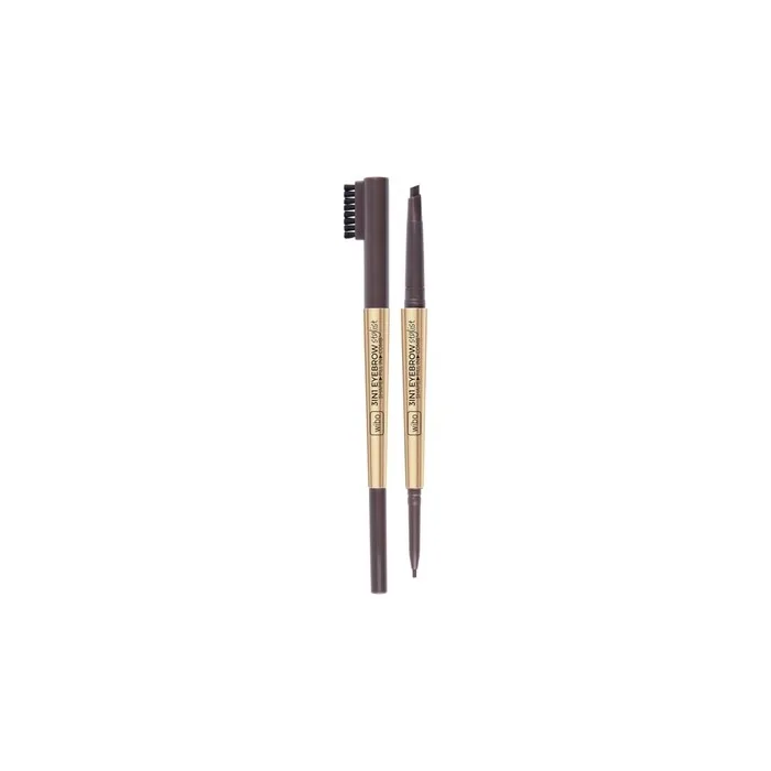 Wibo Eyebrow Stylist 3 In 1 Eyebrow Pencil With Brush Dark Brown 2