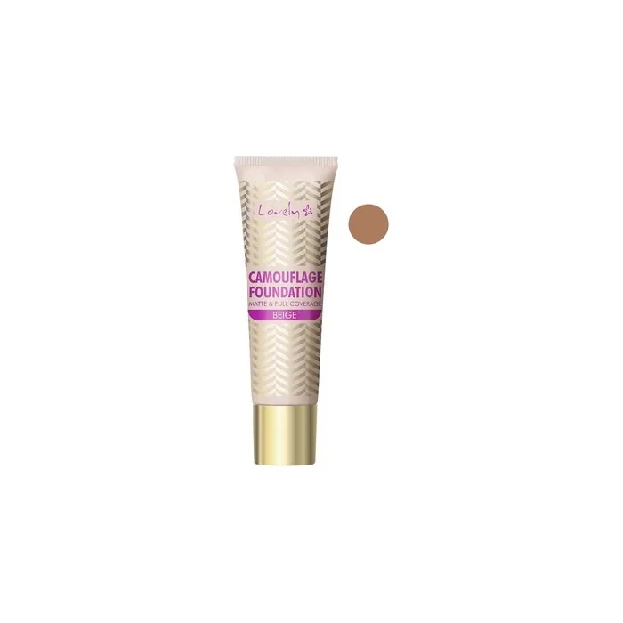 Lovely Camouflage Foundation Matt & Full Coverage - 4 Beige, 25g