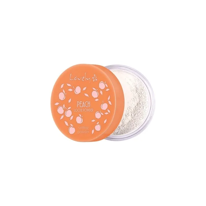 Lovely Loose Powder Peach - Transparent Face Powder With Delicate Peach Color And Scent