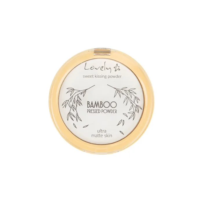 Lovely Bamboo Pressed Powder Transparent Mattifying Face Powder 10g