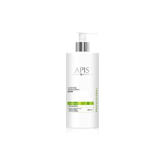 Acne-Stop Antibacterial Face Wash Skin Cleanser Makeup Remover with Green