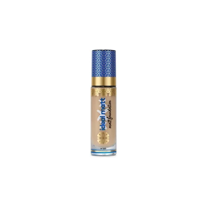 Ingrid Ideal Matt Mattifying Foundation Mineral Mattifying Foundation 303 Dark Natural 30ml