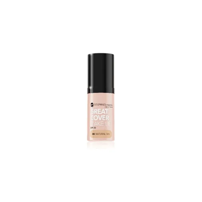 Bell Hypoallergenic Great Cover Makeup Mousse Foundation 04 Natural Tan 20g