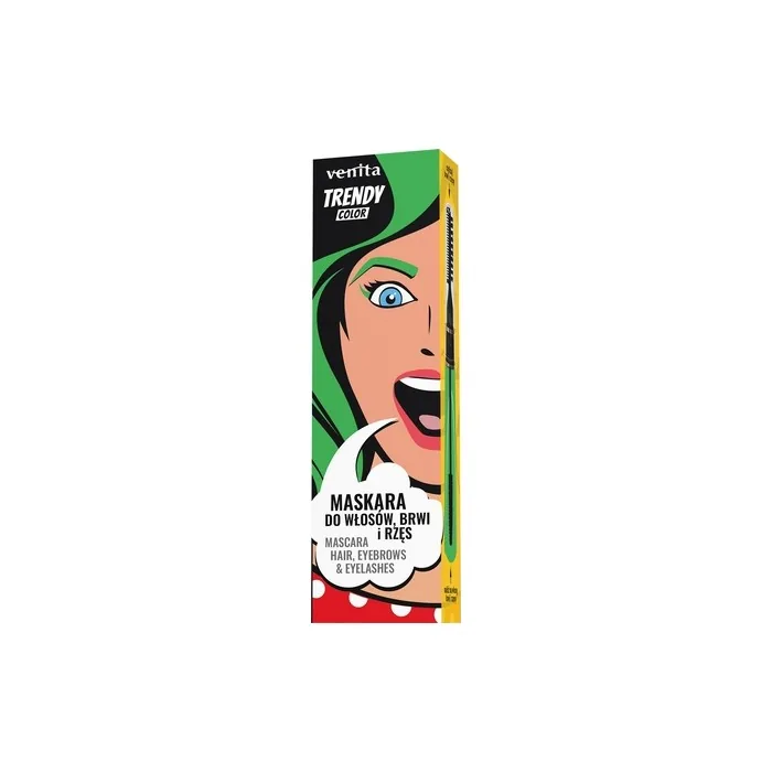 Venita Trendy Mascara 3 In 1 Eyebrows And Lashes No 37 Emerald Green 13 G