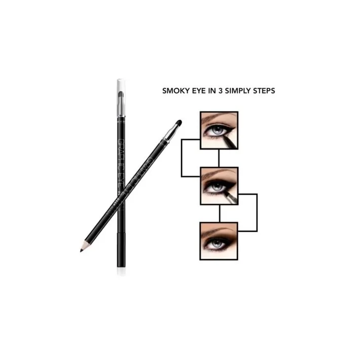 Automatic Eyeliner Pencil with Sponge - Black