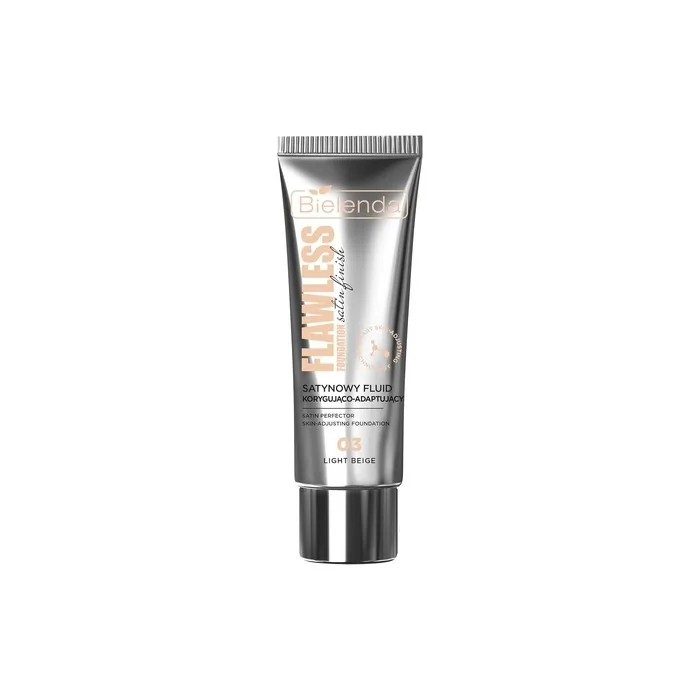 Bielenda Flawless Foundation Satin Correcting and Adapting Fluid 03 Light Beige
